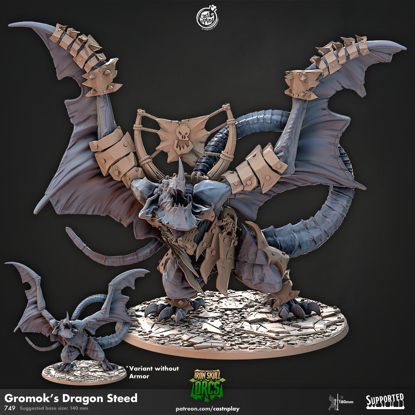 Gromok's Dragon Steed | Iron Skull Orcs