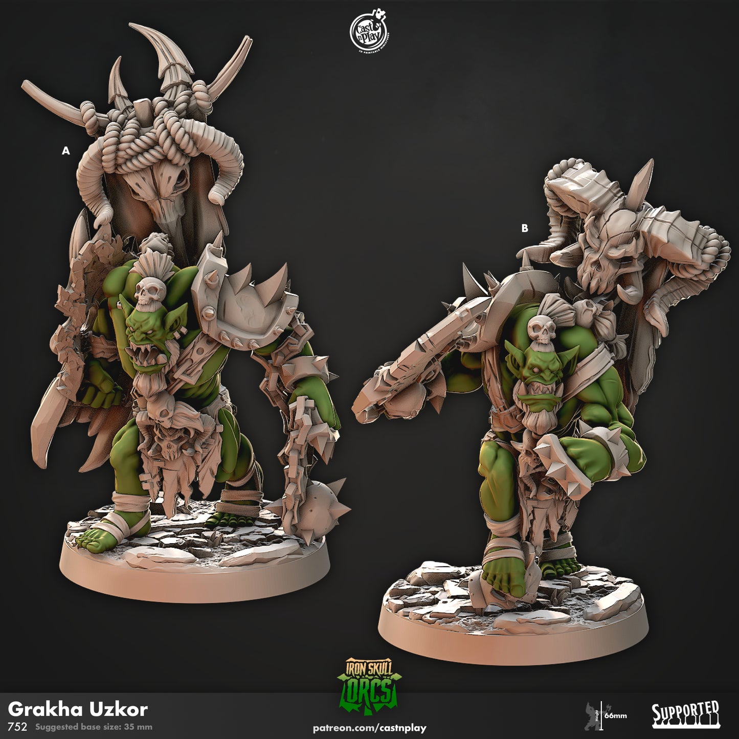 Grakha Uzkor - Orc Leader | Iron Skull Orcs