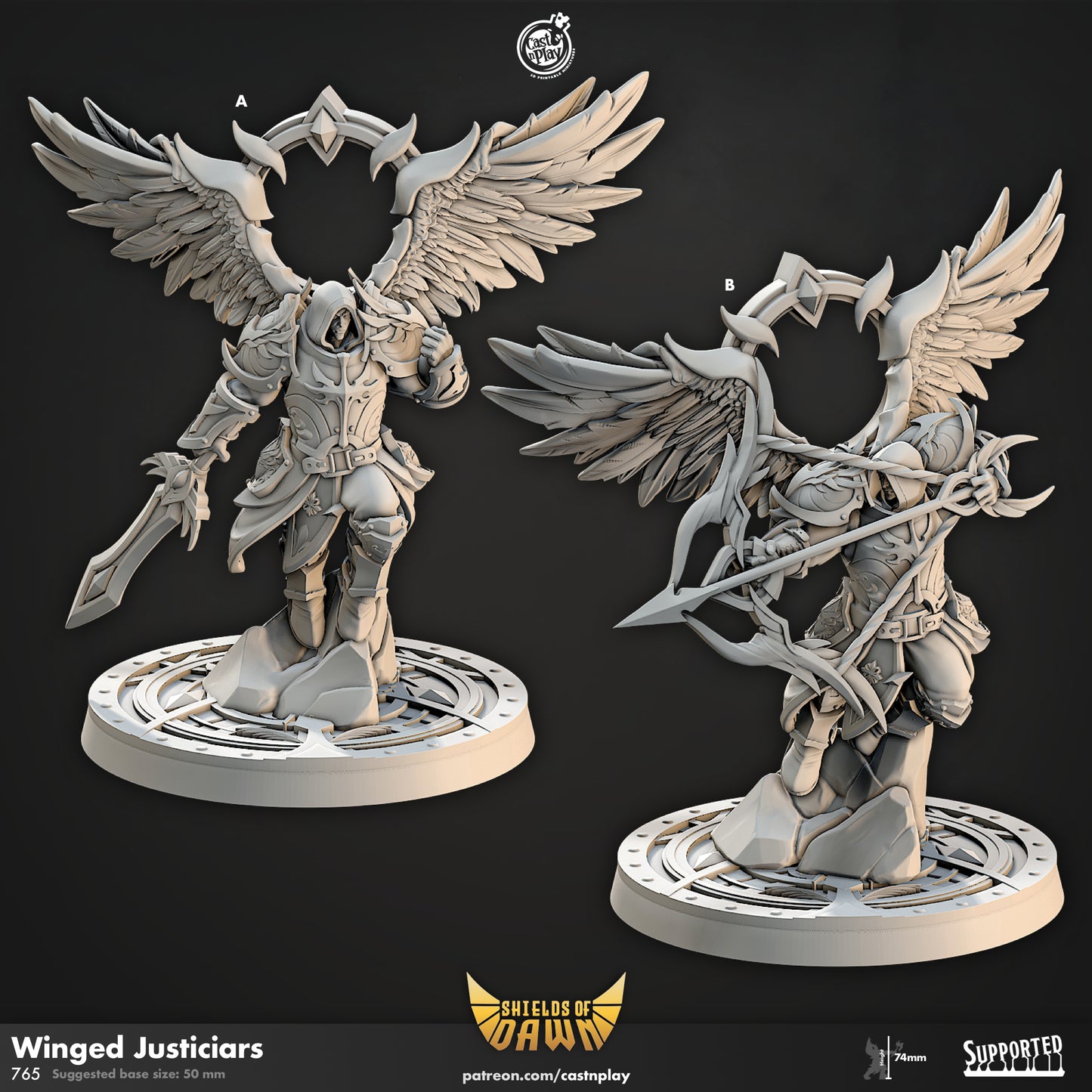 Winged Justiciars | Shields of Dawn