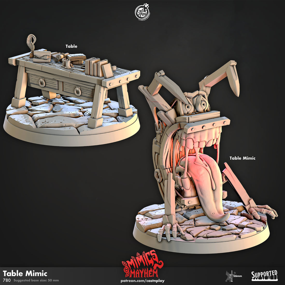 Table Mimic | Mimic Miniature | Tabletop Miniature