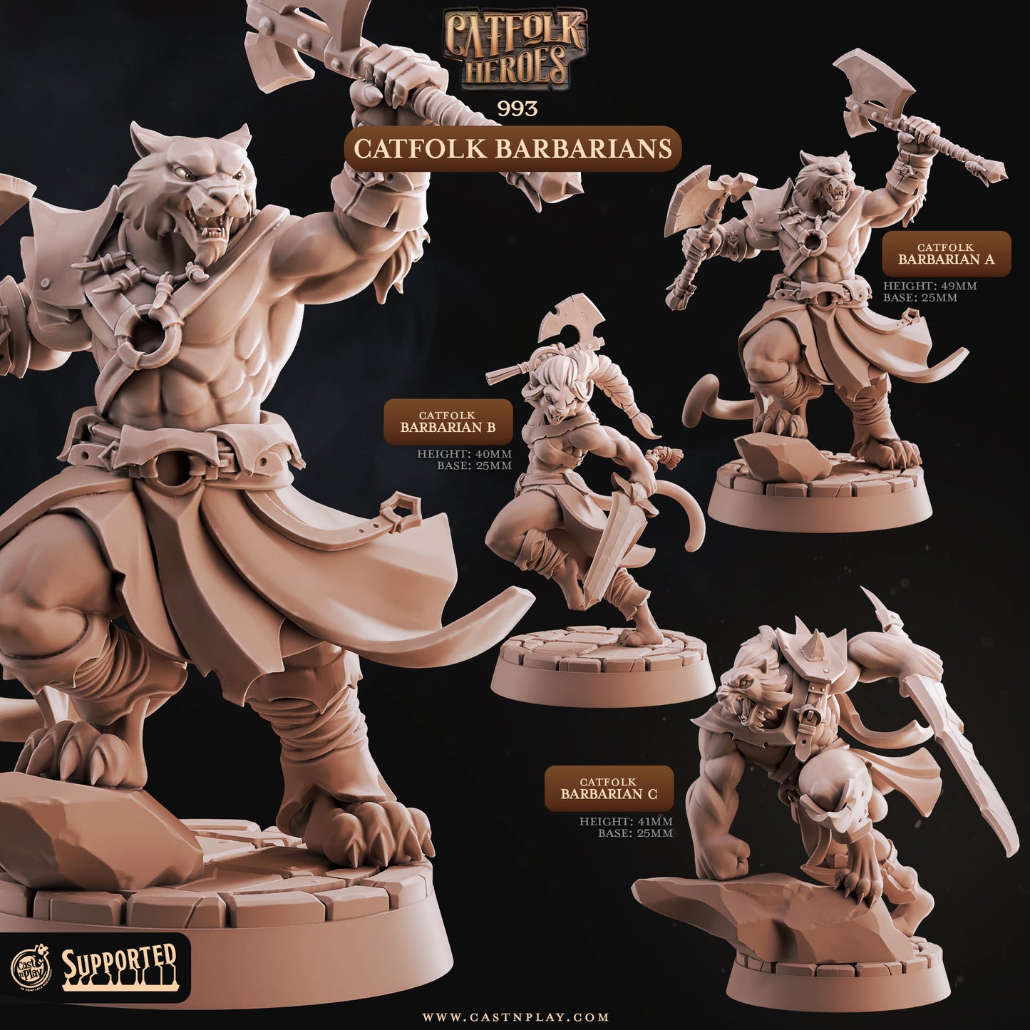 Catfolk Barbarians
