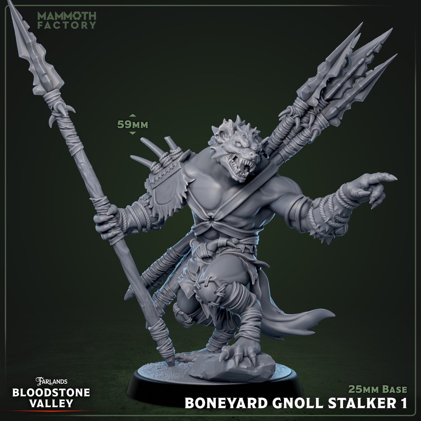 Boneyard Gnoll Stalkers | D&D Miniature