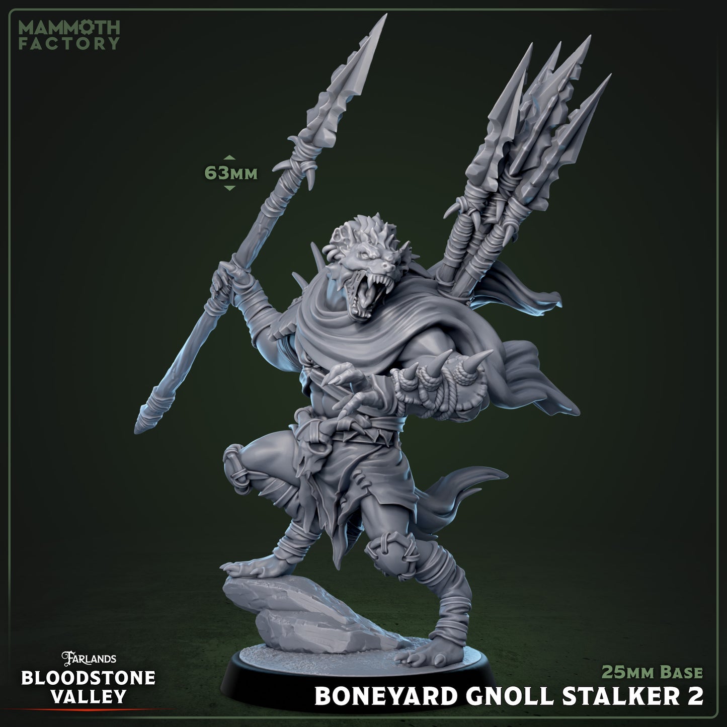 Boneyard Gnoll Stalkers | D&D Miniature