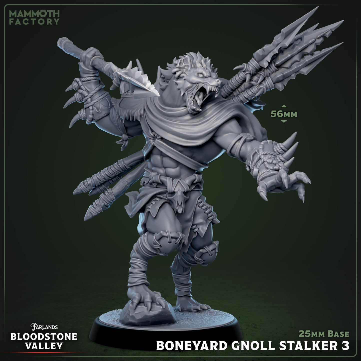 Boneyard Gnoll Stalkers | D&D Miniature