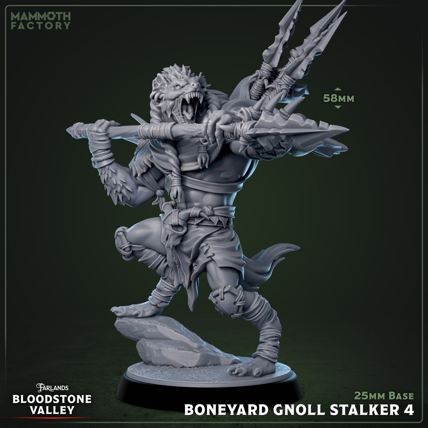 Boneyard Gnoll Stalkers | D&D Miniature