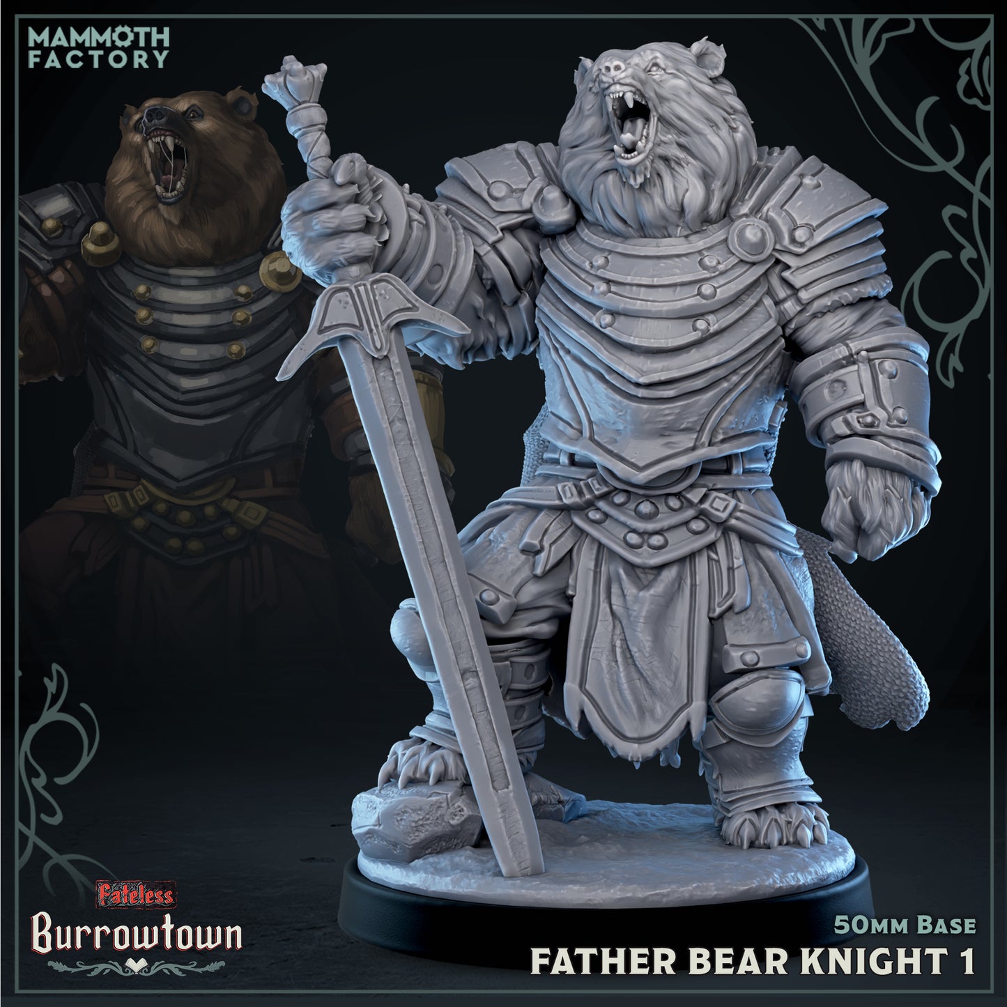 Bear Knights | D&D Miniature