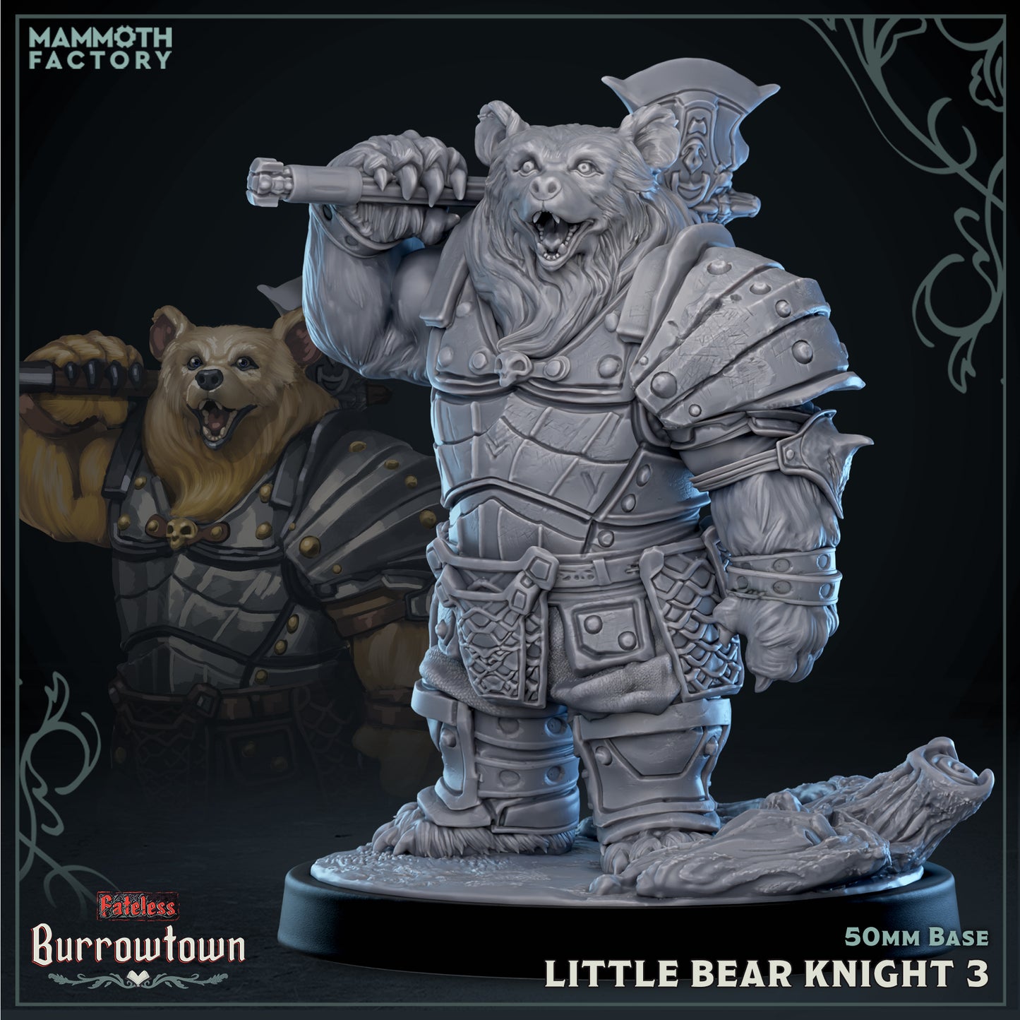 Bear Knights | D&D Miniature
