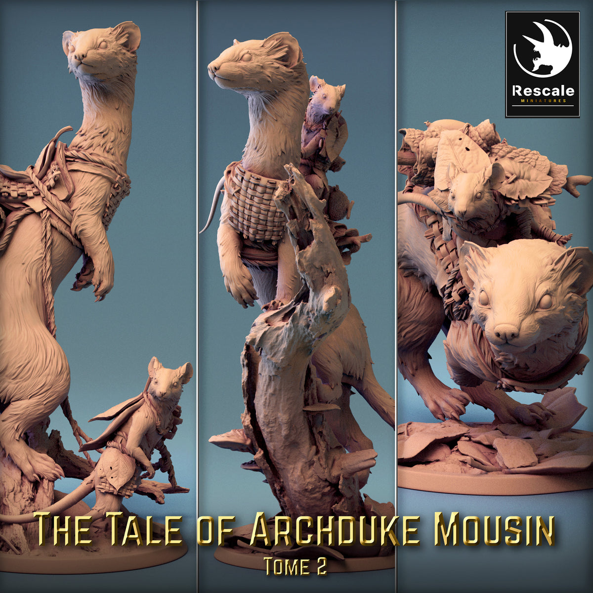 Weasel Riders | D&D Miniature