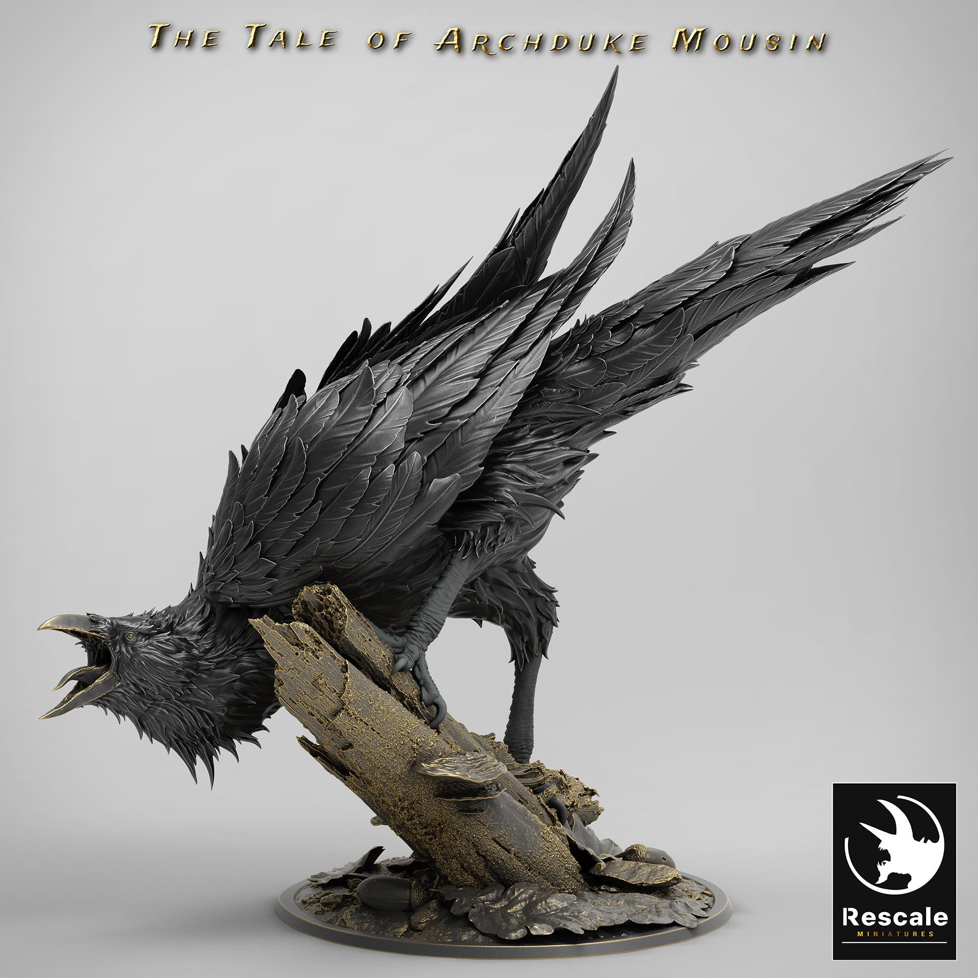 Raven Rider | D&D Miniature | Crafted Campaigns UK