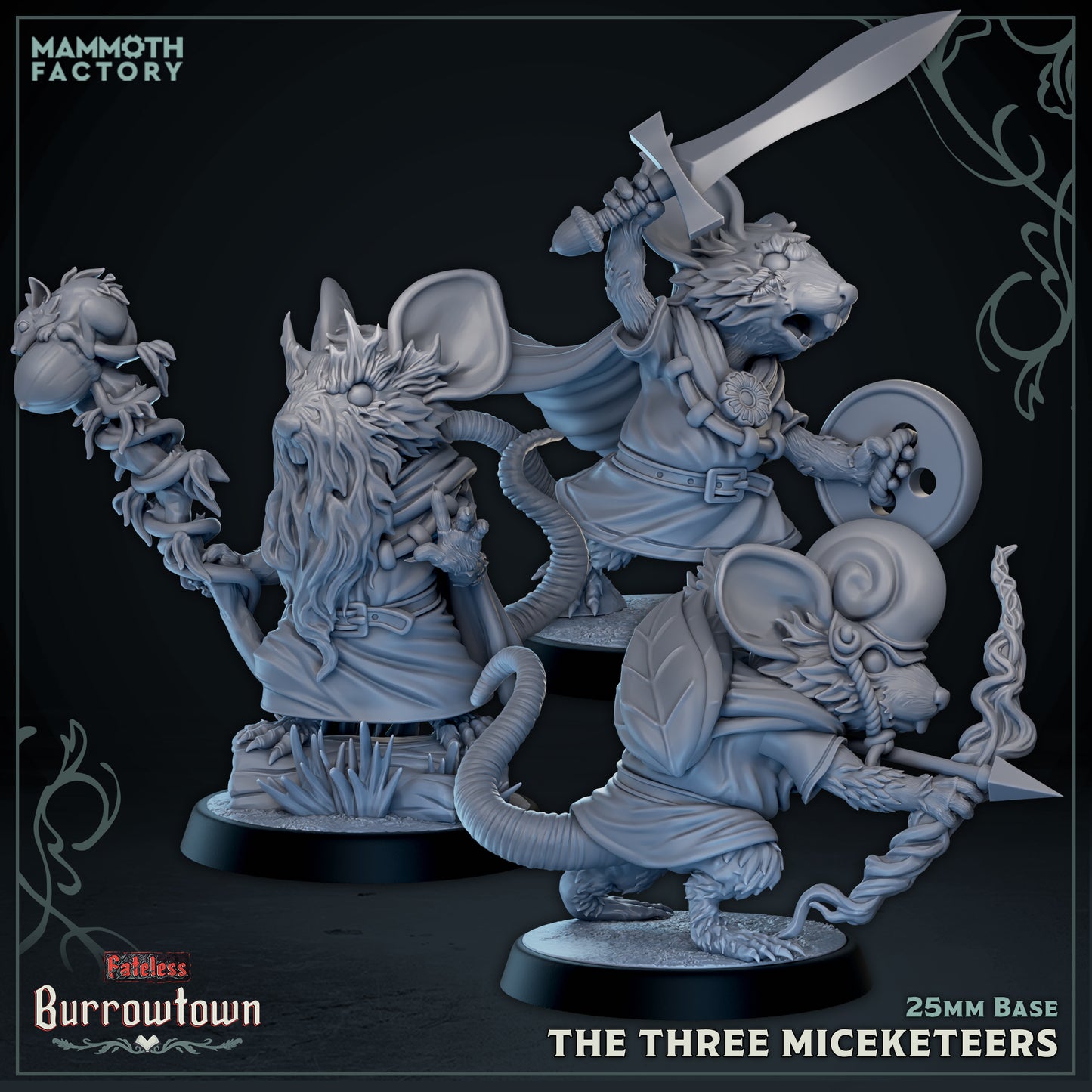 The Three Miceketeers | D&D Miniature