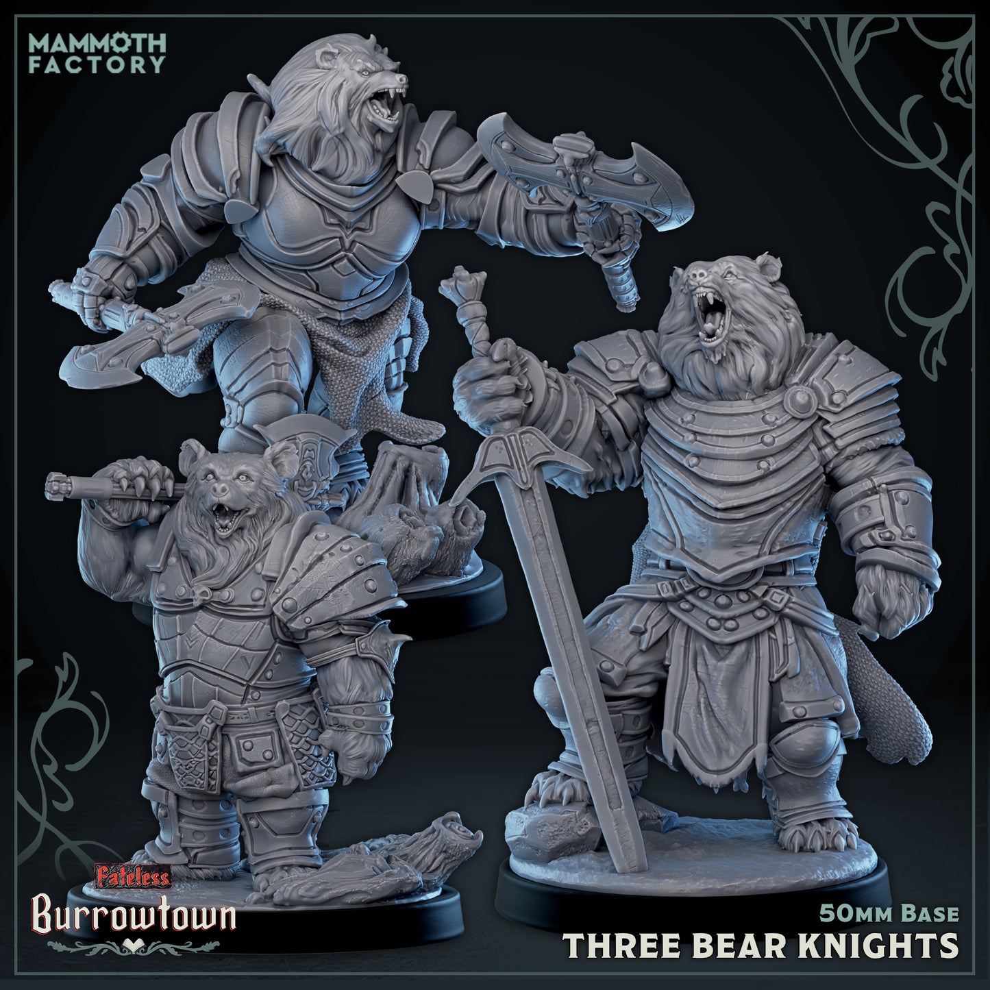 Bear Knights | D&D Miniature