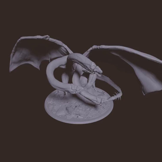 Darknight Hydra | RPG Miniature for Dungeons and Dragons|Pathfinder|Tabletop Wargaming | Dragon Miniature | Lord of the Print