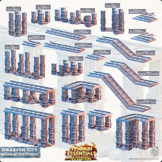 Dwarven City Modular Platforms