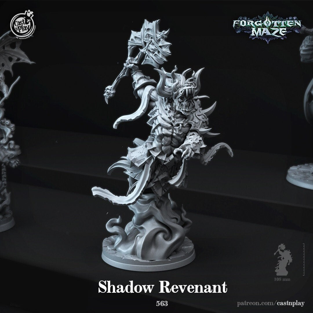 Shadow Revenant | RPG Miniature for Dungeons and Dragons|Pathfinder|Tabletop Wargaming | Miniature | Cast N Play