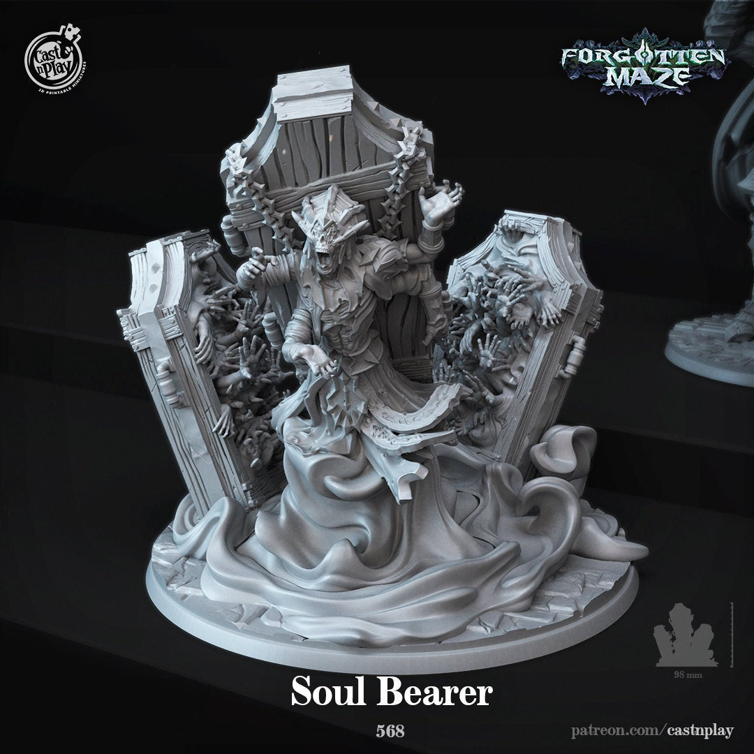 Soul Bearer | RPG Miniature for Dungeons and Dragons|Pathfinder|Tabletop | Undead Miniature | Cast N Play