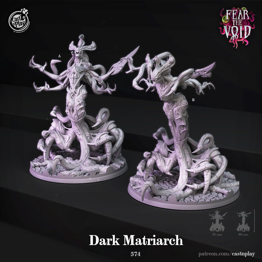 Dark Matriarch | RPG Miniature for Dungeons and Dragons|Pathfinder|Tabletop Wargaming | Monster Miniature | Cast N Play