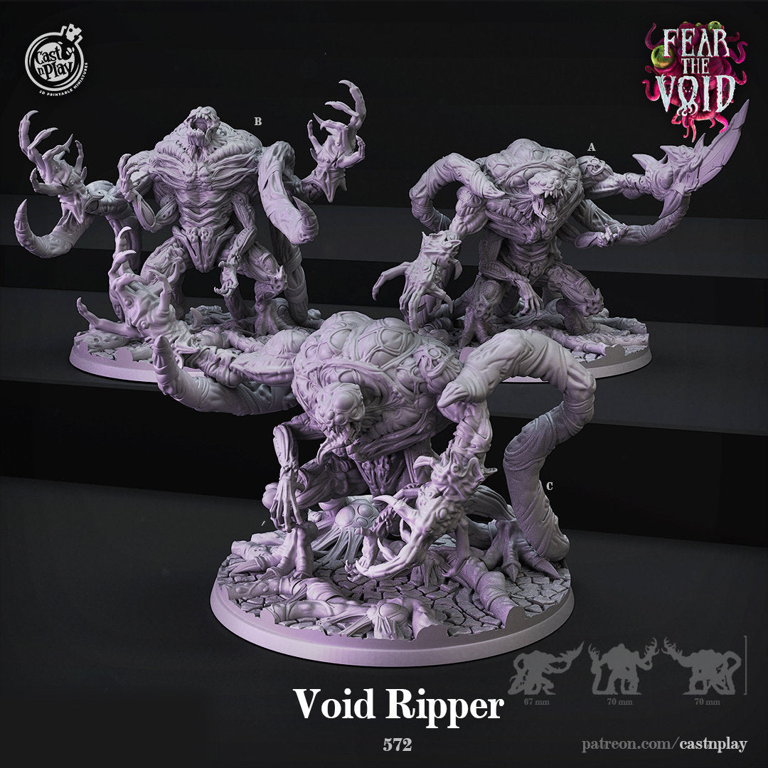 Void Ripper | RPG Miniature for Dungeons and Dragons|Pathfinder|Tabletop Wargaming | Monster Miniature | Cast N Play
