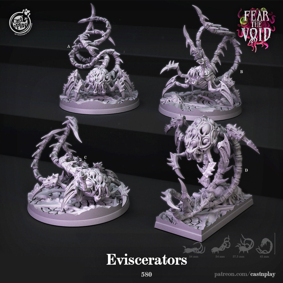 Eviscerators | RPG Miniature for Dungeons and Dragons|Pathfinder|Tabletop Wargaming | Demon Miniature | Cast N Play