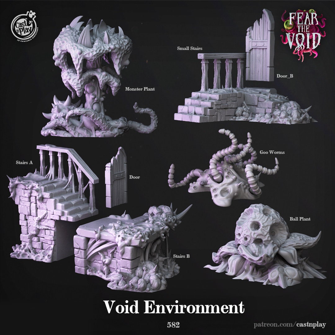 Void Environment | RPG Miniature for Dungeons and Dragons|Pathfinder|Tabletop | Scatter Terrain | Cast N Play