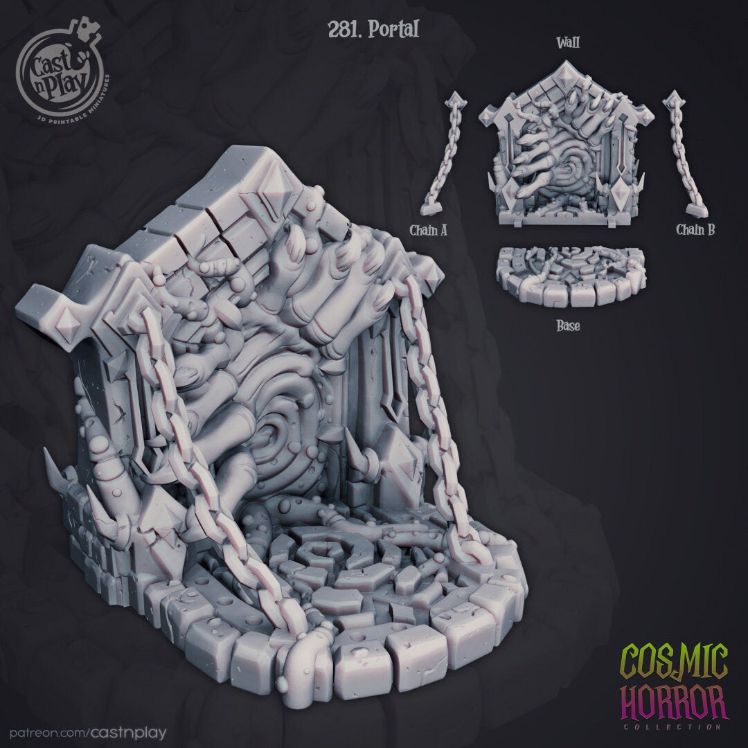 Portal | RPG Miniature for Dungeons and Dragons|Pathfinder|Tabletop | Scatter Terrain | Cast N Play