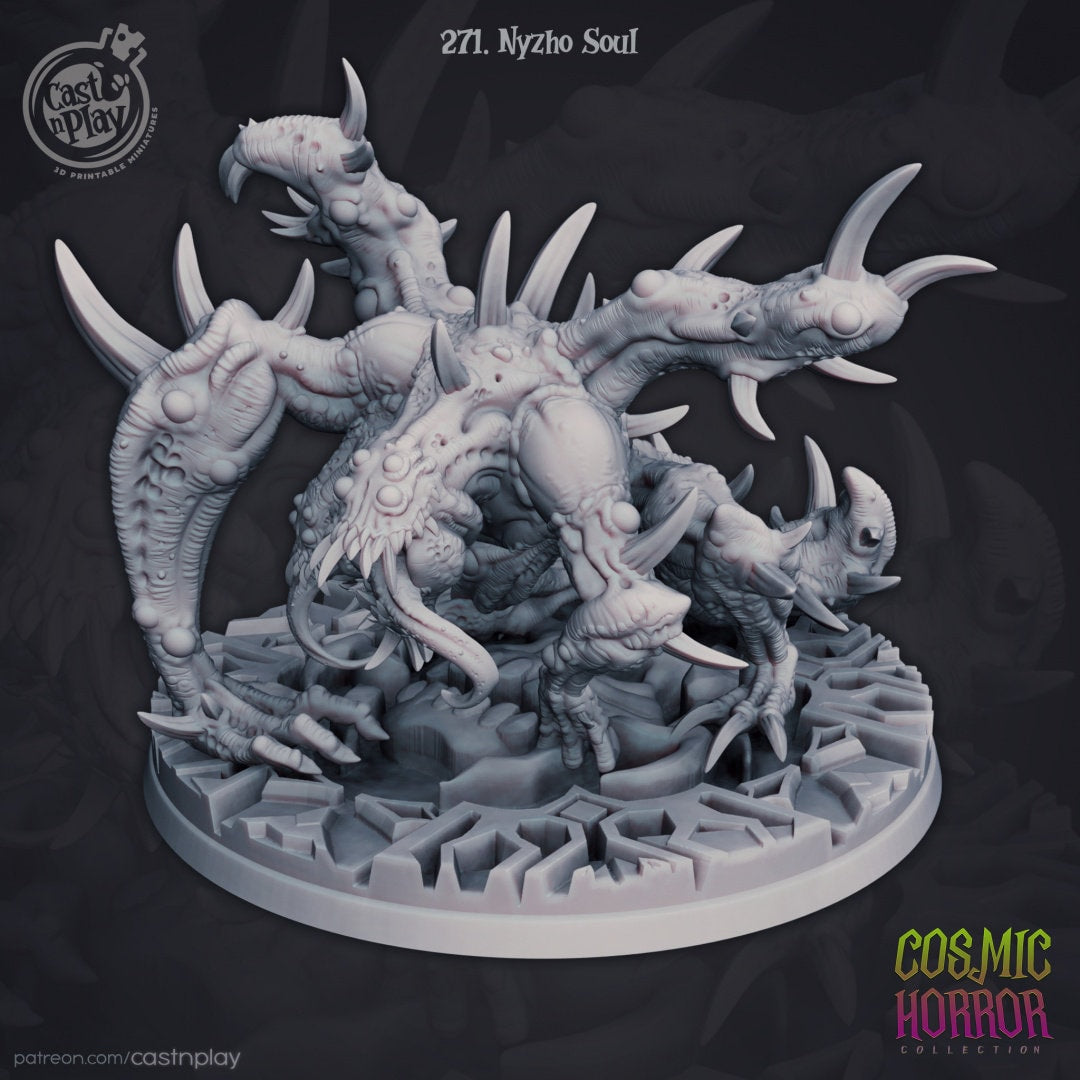 Nyzo Soul | RPG Miniature for Dungeons and Dragons|Pathfinder|Tabletop Wargaming | Demon Miniature | Cast N Play