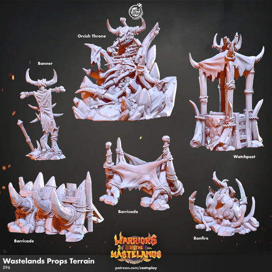 Orc Camp Scatter | RPG Miniature for Dungeons and Dragons|Pathfinder|Tabletop | Scatter Terrain | Cast N Play