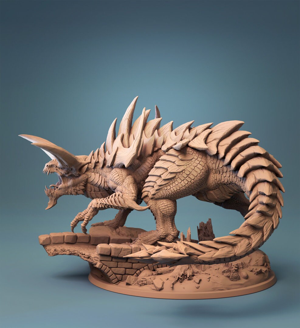 Tarrasque | RPG Miniature for Dungeons and Dragons|Pathfinder|Tabletop Wargaming | Monster Miniature | Lord of the Print