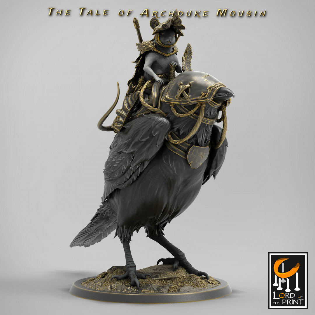 Magpie Riders | RPG Miniature for Dungeons and Dragons|Pathfinder|Tabletop Wargaming | Mounted Miniature | Lord of the Print