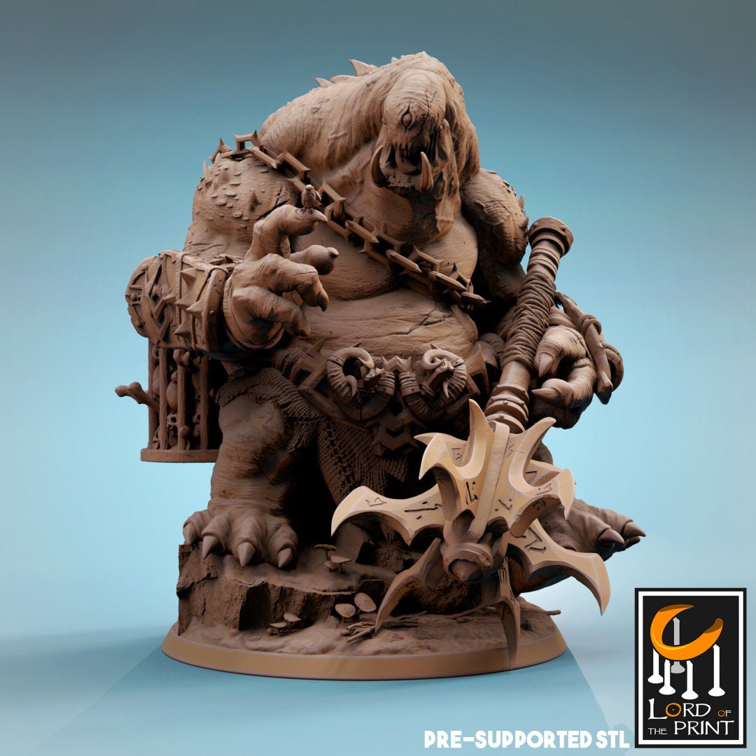 Infernum Cyclops | RPG Miniature for Dungeons and Dragons|Pathfinder|Tabletop Wargaming | Mounted Miniature | Lord of the Print