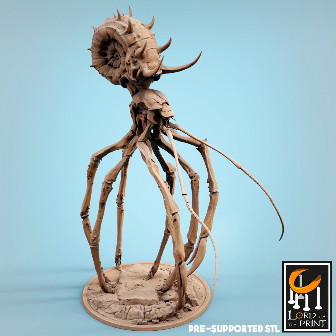 Crab Wader | RPG Miniature for Dungeons and Dragons|Pathfinder|Tabletop Wargaming | Mounted Miniature | Lord of the Print