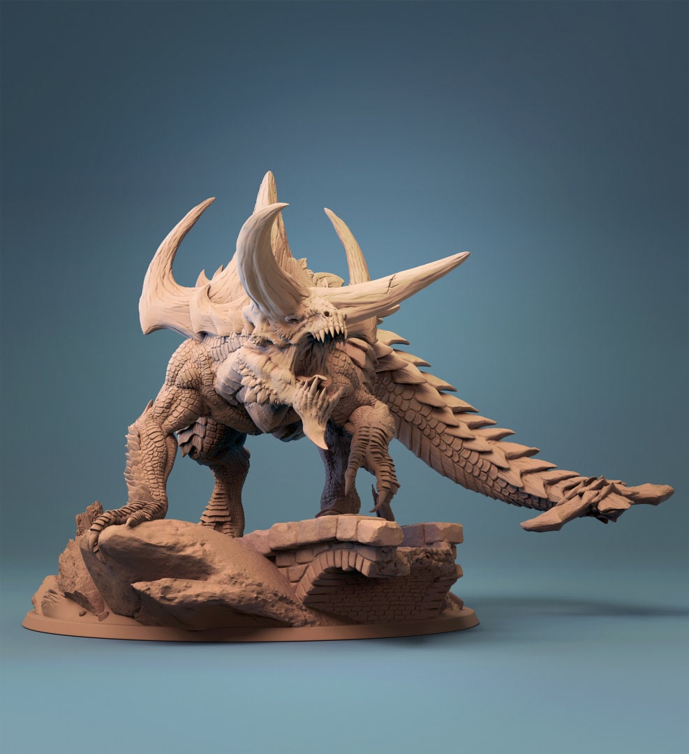 Tarrasque | RPG Miniature for Dungeons and Dragons|Pathfinder|Tabletop Wargaming | Monster Miniature | Lord of the Print