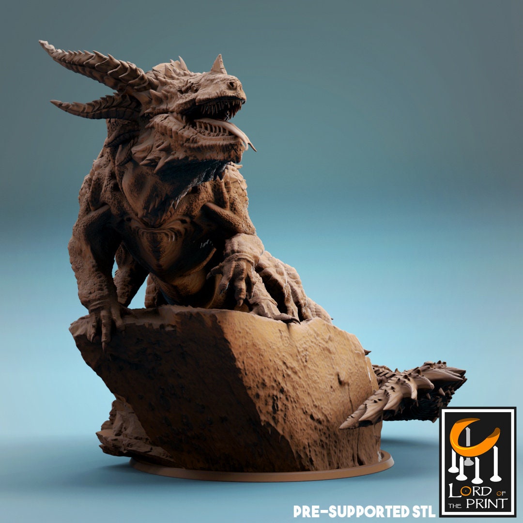 Elder Behir | RPG Miniature for Dungeons and Dragons|Pathfinder|Tabletop Wargaming | Monster Miniature | Lord of the Print