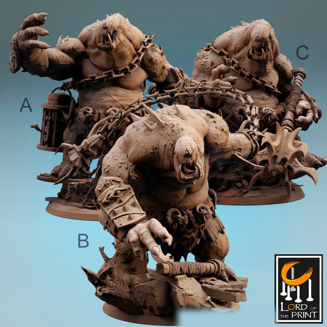 Infernum Cyclops | RPG Miniature for Dungeons and Dragons|Pathfinder|Tabletop Wargaming | Mounted Miniature | Lord of the Print