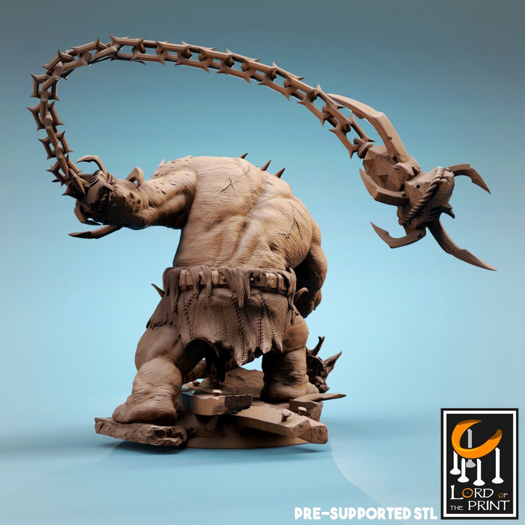 Infernum Cyclops | RPG Miniature for Dungeons and Dragons|Pathfinder|Tabletop Wargaming | Mounted Miniature | Lord of the Print