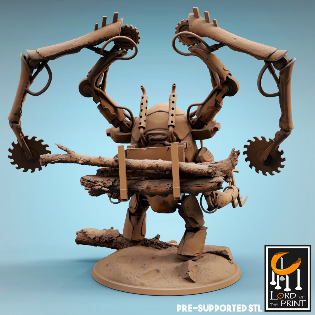 Great Cutter | RPG Miniature for Dungeons and Dragons|Pathfinder|Tabletop Wargaming | Construct Miniature | Lord of the Print