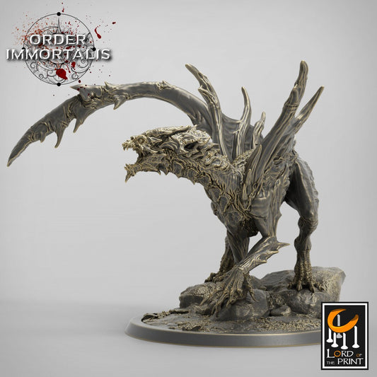 Young Blood Dragon | RPG Miniature for Dungeons and Dragons|Pathfinder|Tabletop Wargaming | Dragon Miniature | Lord of the Print