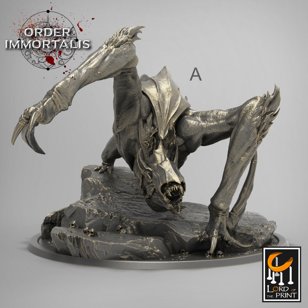 Crawling Bat | RPG Miniature for Dungeons and Dragons|Pathfinder|Tabletop Wargaming | Monster Miniature | Lord of the Print