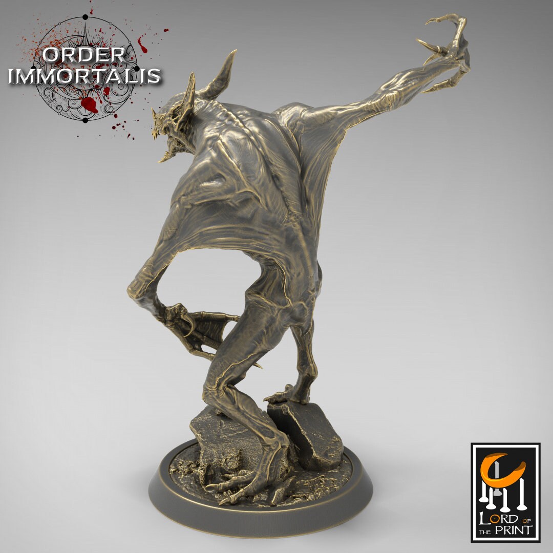 Imperfect Vampire | RPG Miniature for Dungeons and Dragons|Pathfinder|Tabletop Wargaming | Vampire Miniature | Lord of the Print