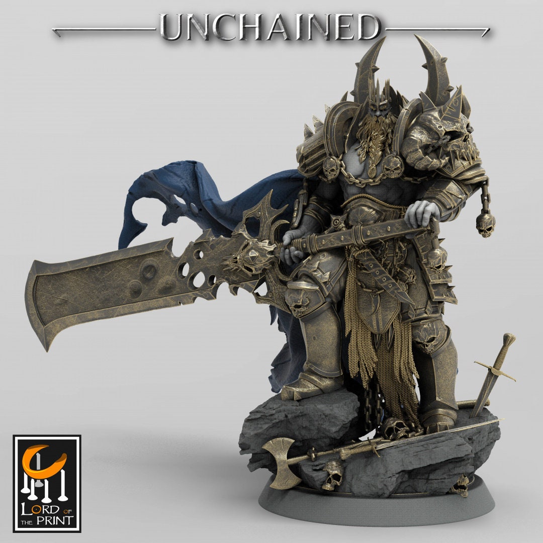 King Olaf and Guards | RPG Miniature for Dungeons and Dragons|Pathfinder|Tabletop Wargaming | Humanoid Miniature | Lord of the Print