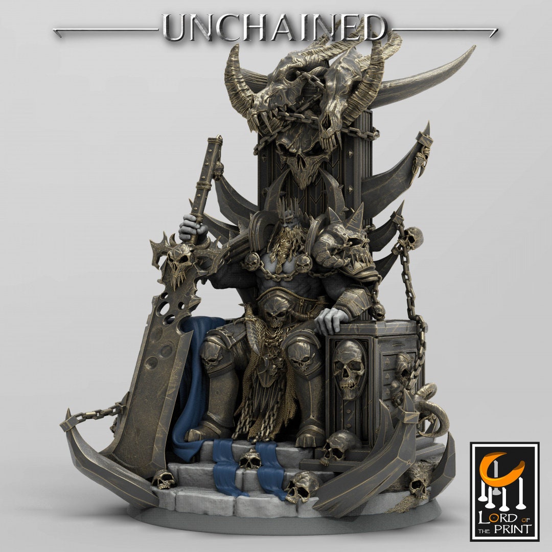 King Olaf and Guards | RPG Miniature for Dungeons and Dragons|Pathfinder|Tabletop Wargaming | Humanoid Miniature | Lord of the Print