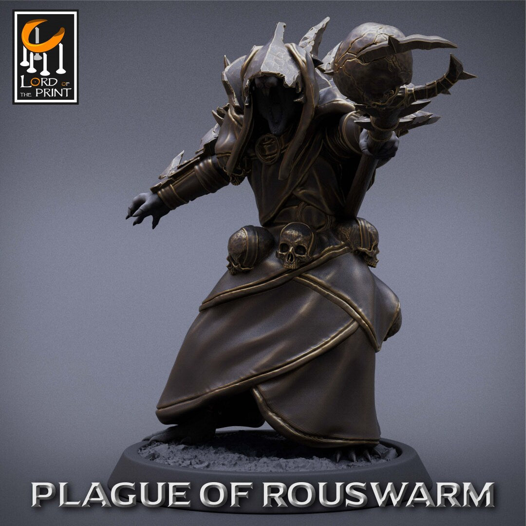Rat Priests | RPG Miniature for Dungeons and Dragons|Pathfinder|Tabletop Wargaming | Humanoid Miniature | Lord of the Print