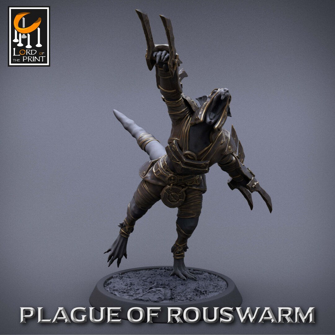 Rat Rogues | RPG Miniature for Dungeons and Dragons|Pathfinder|Tabletop Wargaming | Humanoid Miniature | Lord of the Print