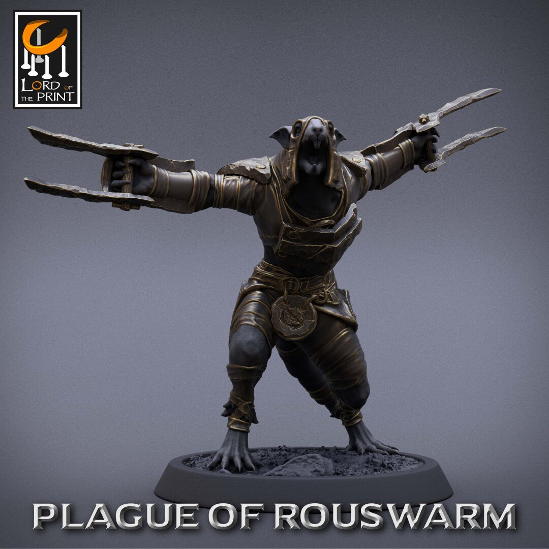 Rat Rogues | RPG Miniature for Dungeons and Dragons|Pathfinder|Tabletop Wargaming | Humanoid Miniature | Lord of the Print