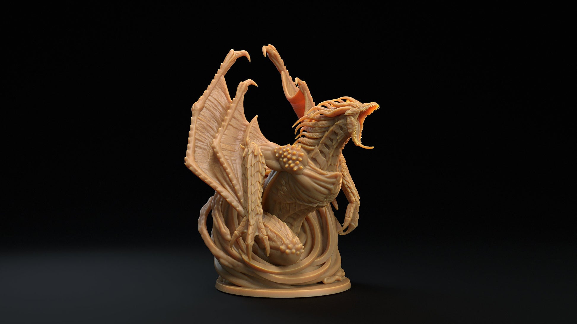 Black Hole Dragon | RPG Miniature for Dungeons and Dragons|Pathfinder|Tabletop Wargaming | Dragon Miniature | Dragon Trappers Lodge