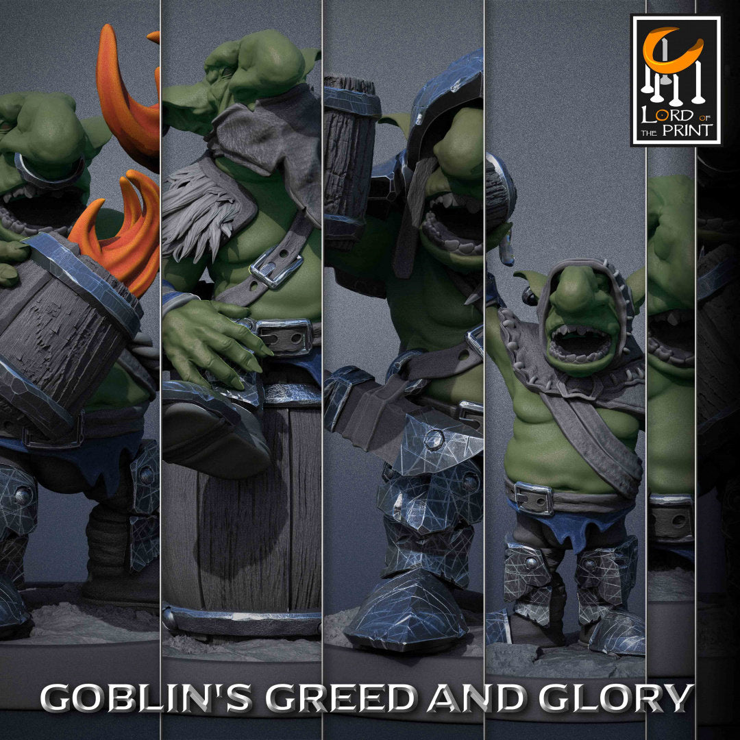 Goblin Party | RPG Miniature for Dungeons and Dragons|Pathfinder|Tabletop Wargaming | Goblin Miniature | Lord of the Print