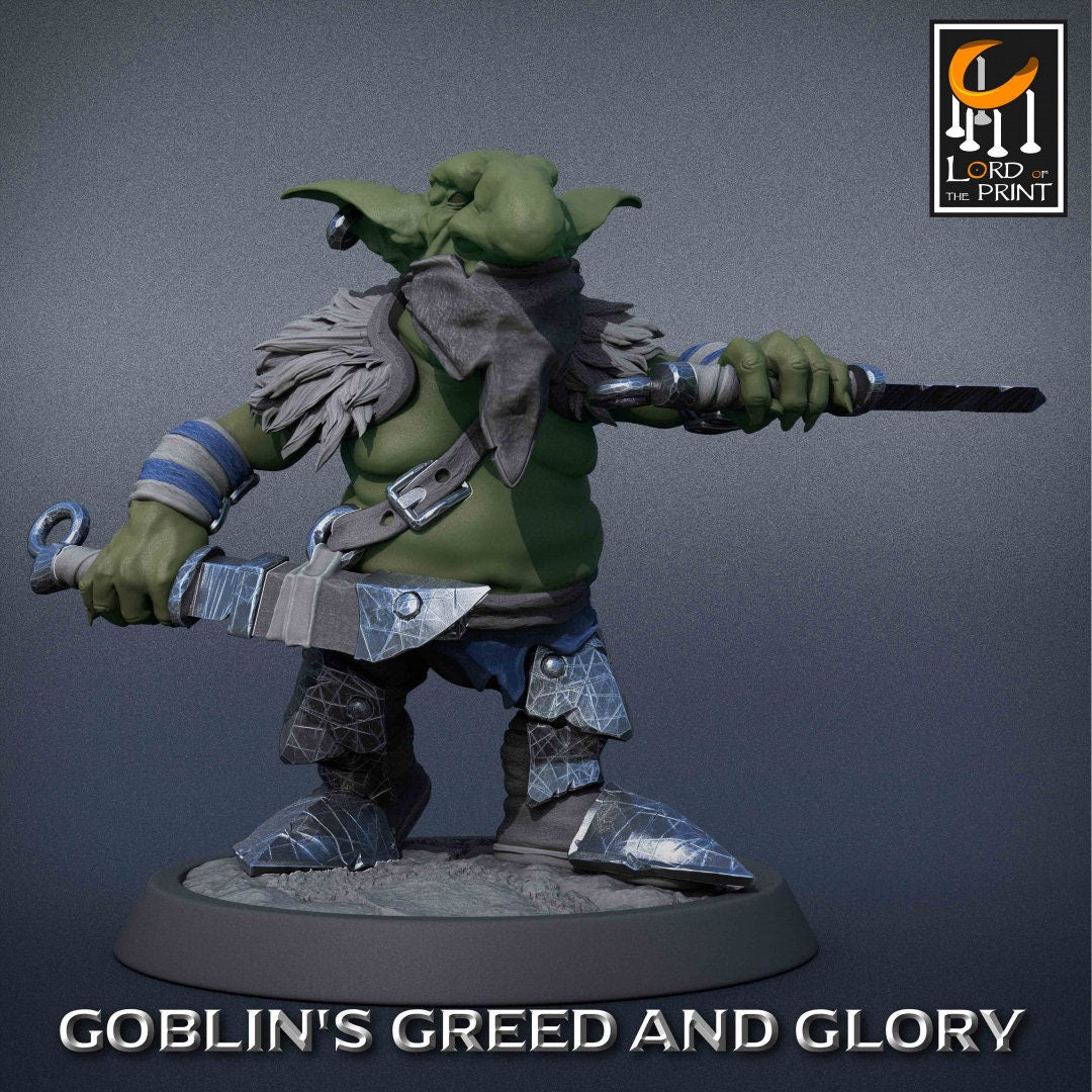 Goblin Rogues | RPG Miniature for Dungeons and Dragons|Pathfinder|Tabletop Wargaming | Goblin Miniature | Lord of the Print