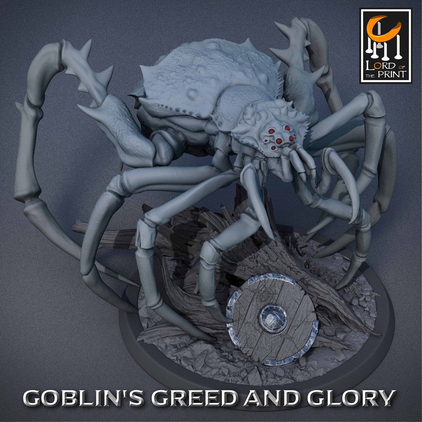 Goblin Spider Riders B | RPG Miniature for Dungeons and Dragons|Pathfinder|Tabletop Wargaming | Goblin Miniature | Lord of the Print