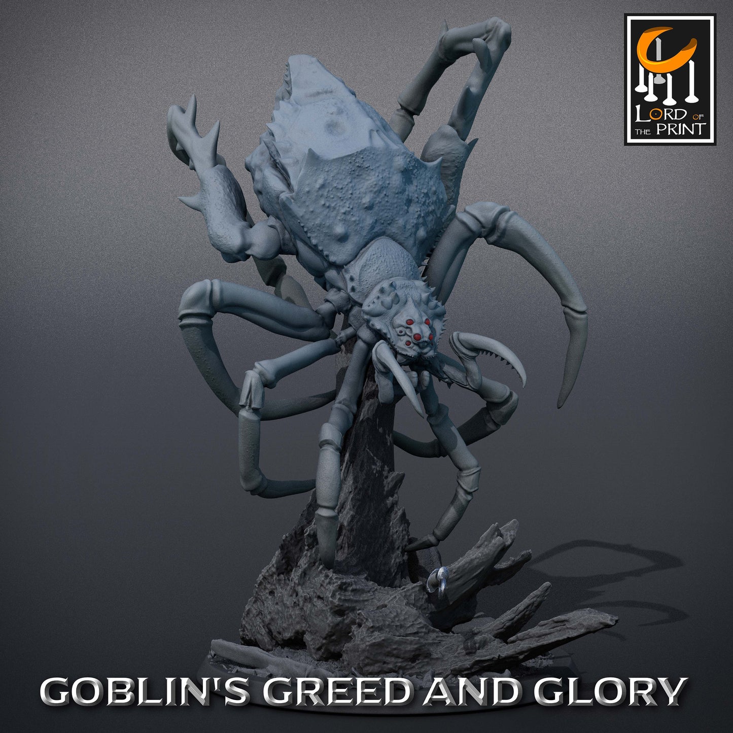 Goblin Spider Riders B | RPG Miniature for Dungeons and Dragons|Pathfinder|Tabletop Wargaming | Goblin Miniature | Lord of the Print