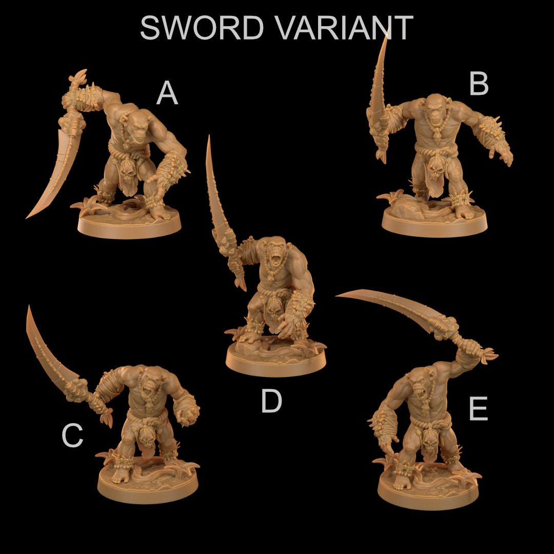 Bobokai Screamers | RPG Miniature for Dungeons and Dragons|Pathfinder|Tabletop Wargaming | Humanoid Miniature | Dragon Trappers Lodge