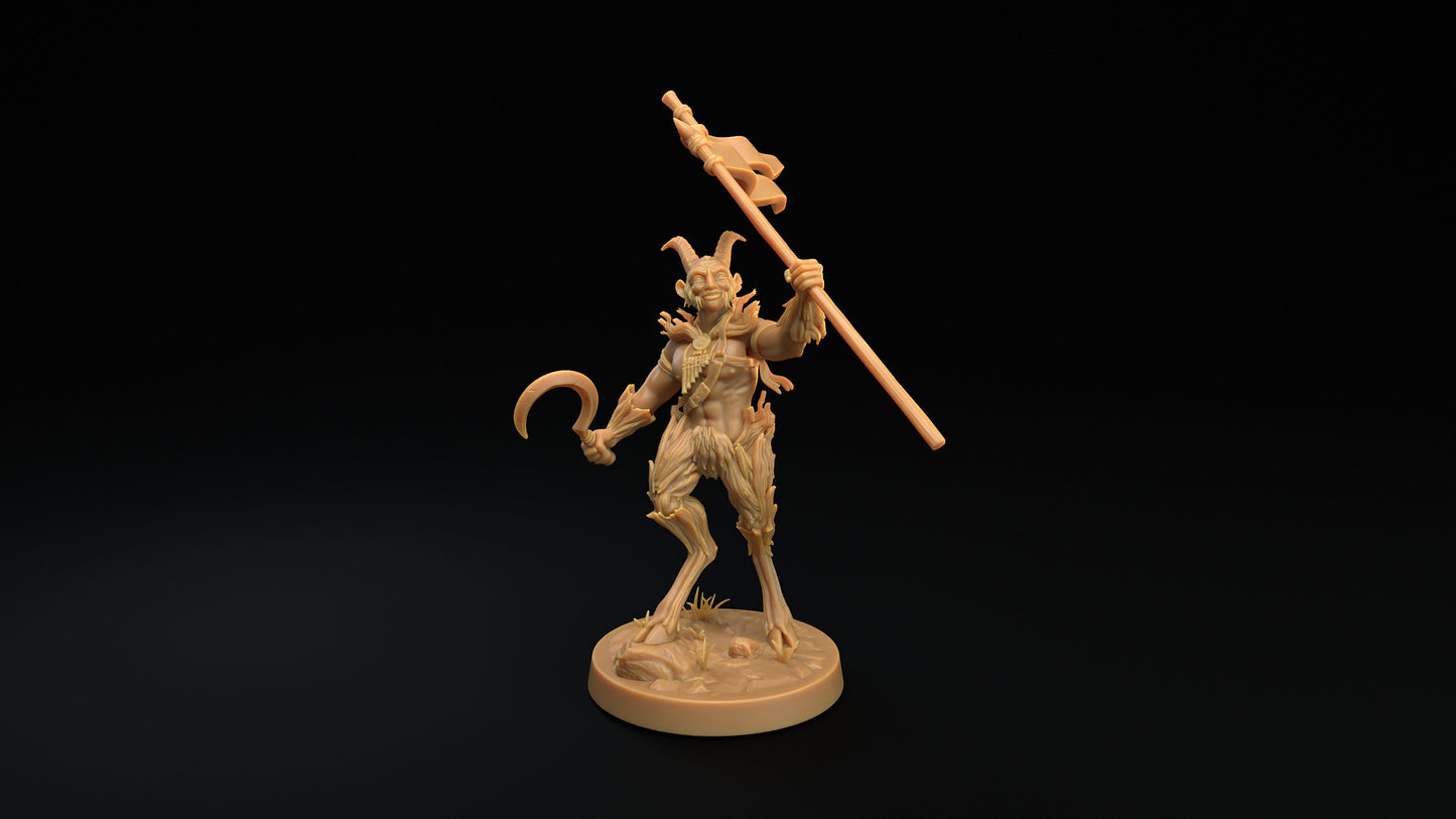 Faun Command Group | RPG Miniature for Dungeons and Dragons|Pathfinder|Tabletop Wargaming | Fey Miniature | Dragon Trappers Lodge